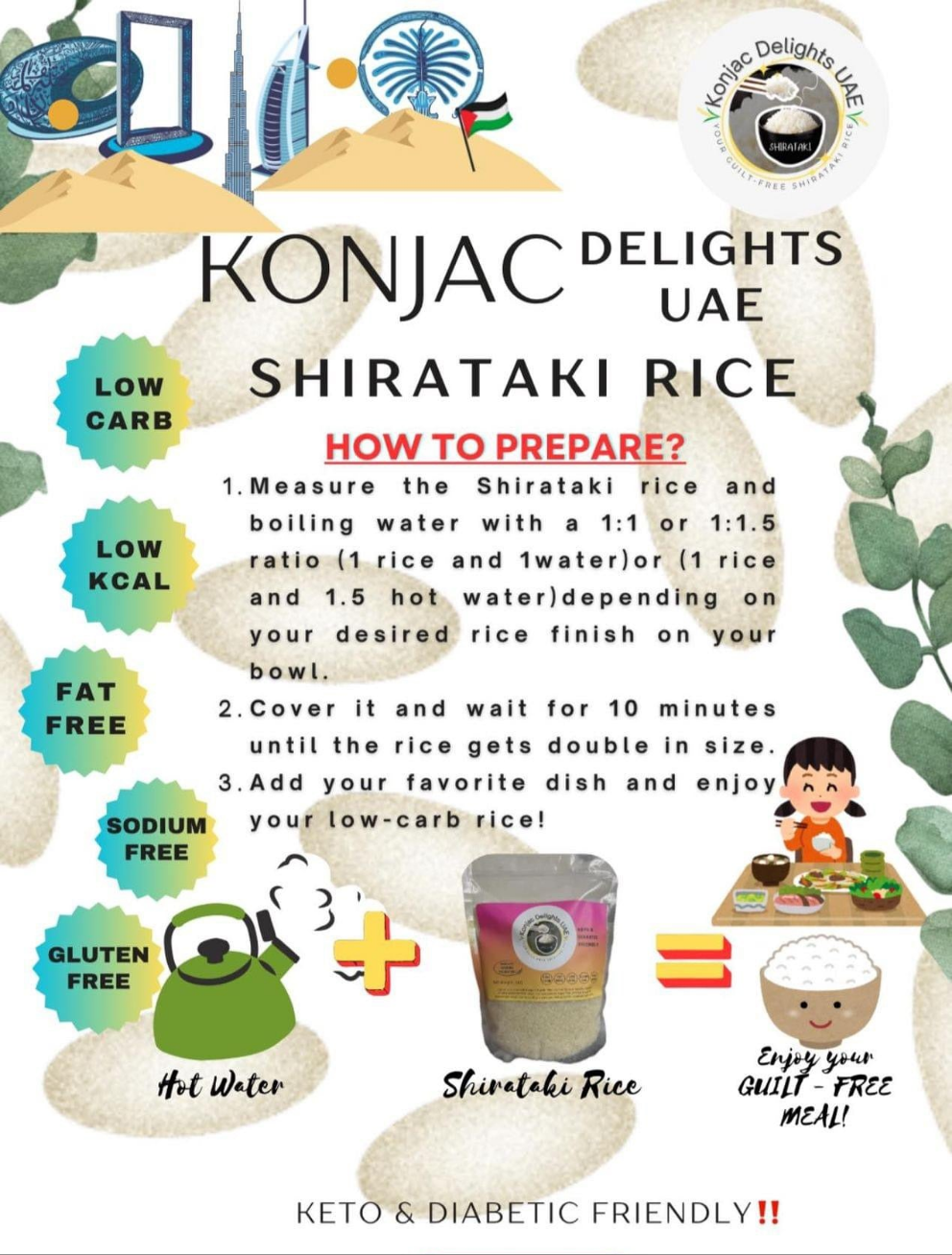 Dry Shirataki Rice